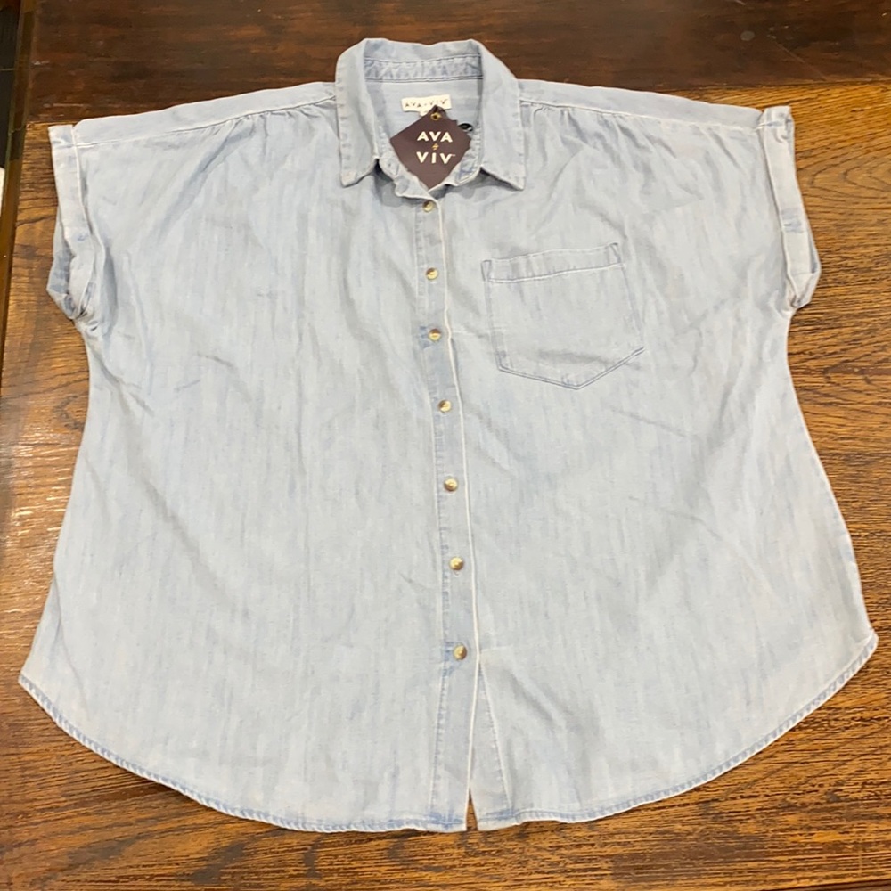 Ava & Vic no gap button Denim Woman’s 2X New